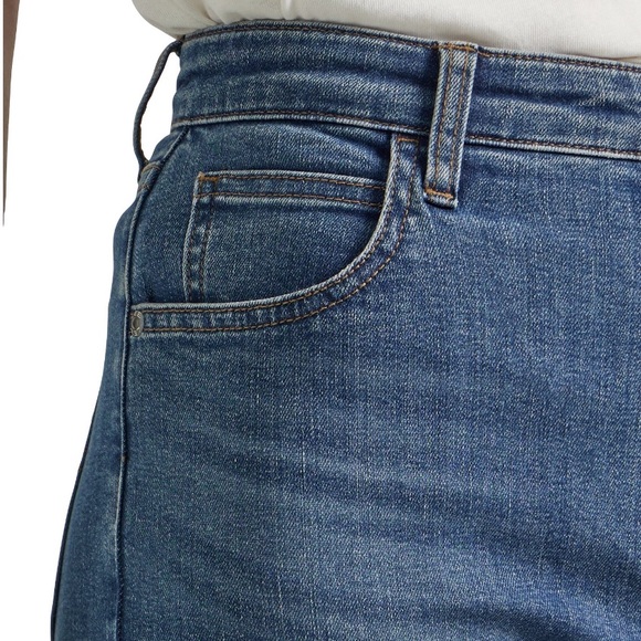 NWT✨ LEE women’s size 8 Heritage High Rise Flare jean with raw hem - Picture 4 of 8